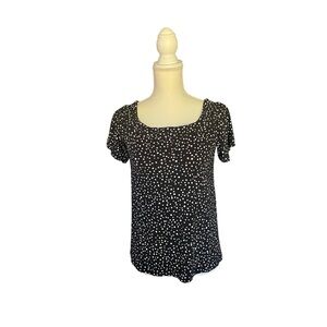 J Jill Wearever Collection Dotted Blouse Size S Petite
